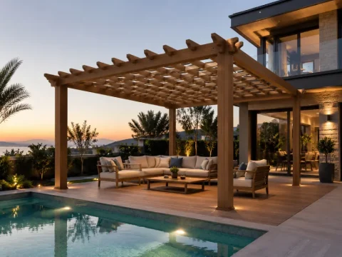 Ahsap Kompozit Pergola 2