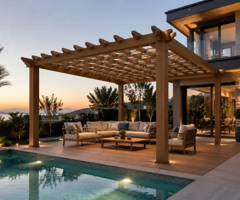 Ahşap Kompozit Pergola